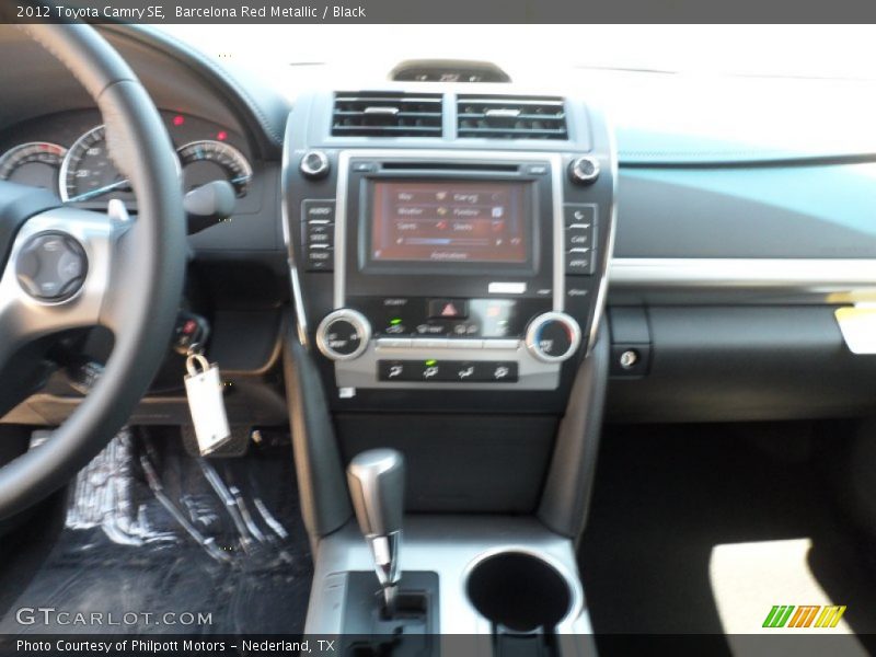 Barcelona Red Metallic / Black 2012 Toyota Camry SE