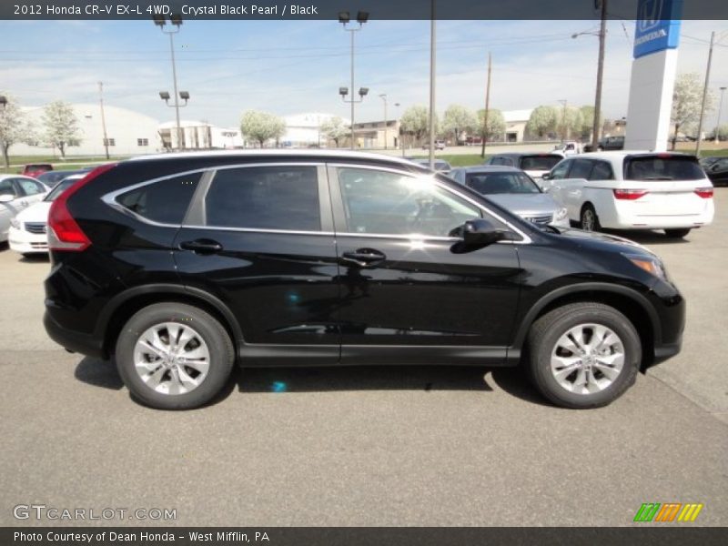 Crystal Black Pearl / Black 2012 Honda CR-V EX-L 4WD