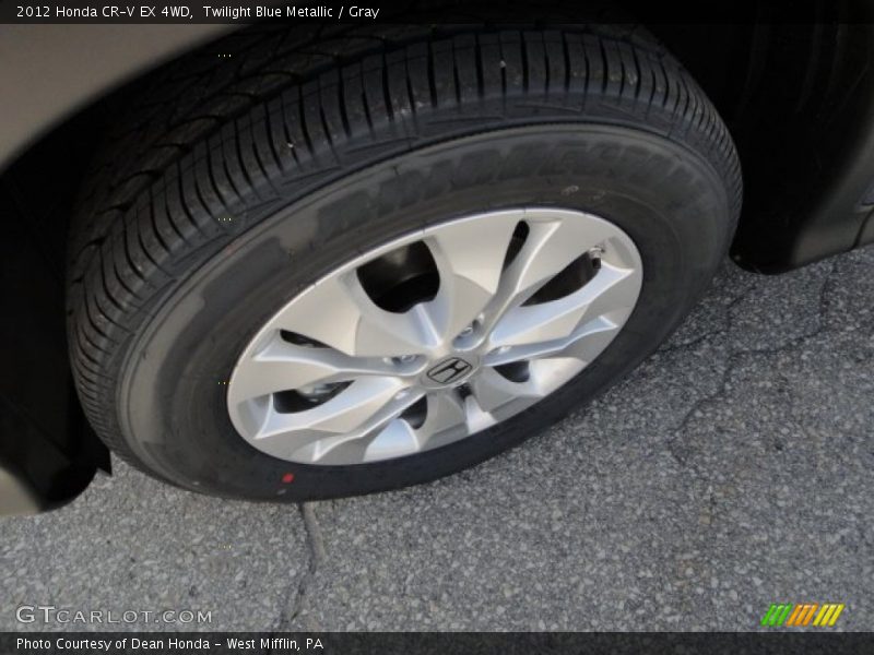 Twilight Blue Metallic / Gray 2012 Honda CR-V EX 4WD