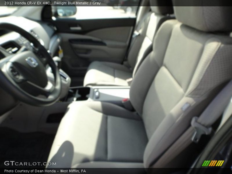 Twilight Blue Metallic / Gray 2012 Honda CR-V EX 4WD
