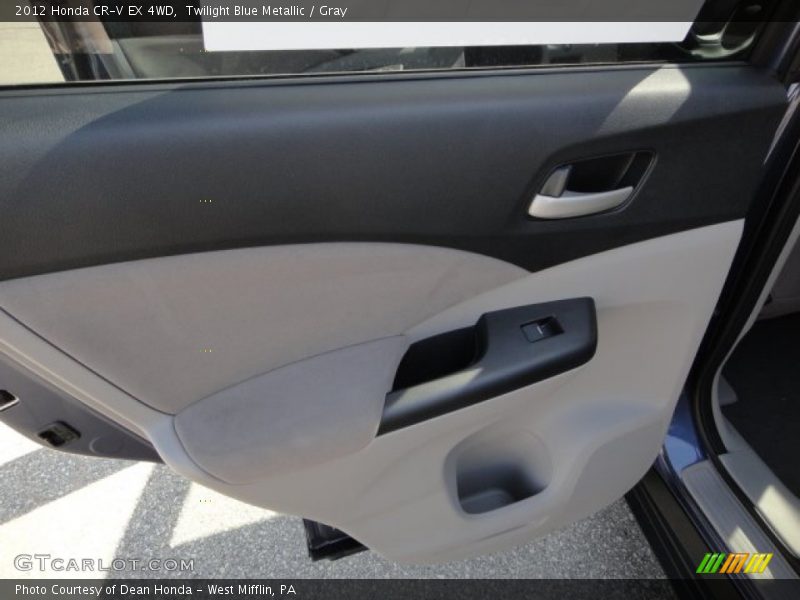 Twilight Blue Metallic / Gray 2012 Honda CR-V EX 4WD