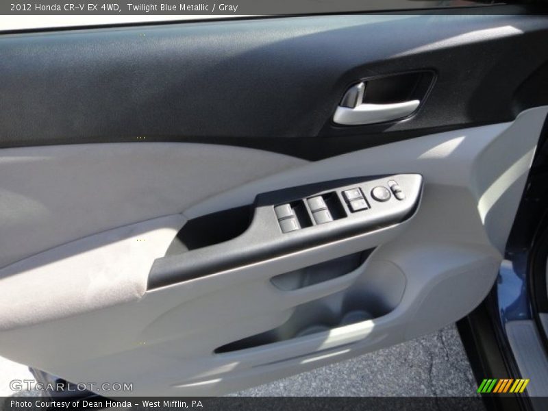 Twilight Blue Metallic / Gray 2012 Honda CR-V EX 4WD