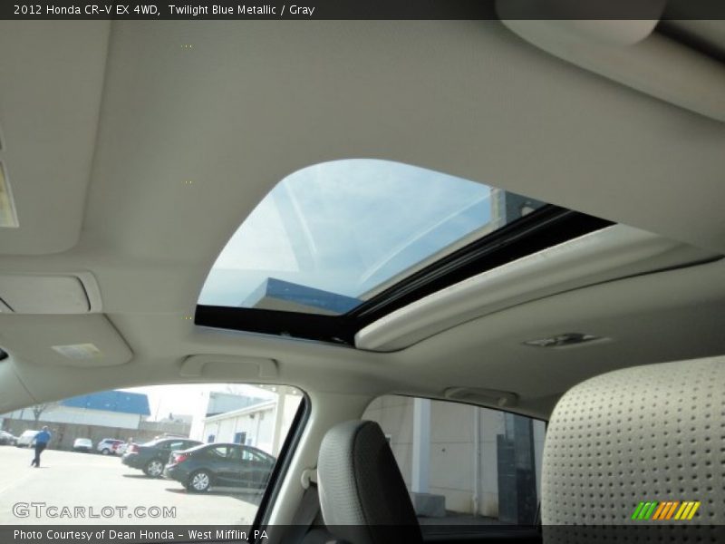 Twilight Blue Metallic / Gray 2012 Honda CR-V EX 4WD