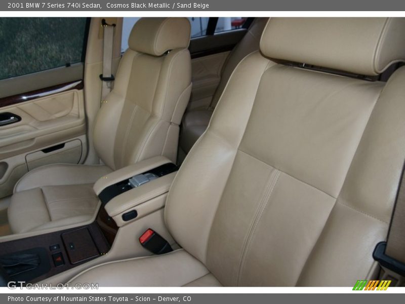 Cosmos Black Metallic / Sand Beige 2001 BMW 7 Series 740i Sedan
