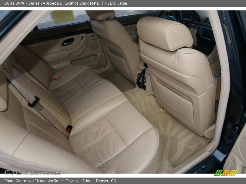 Cosmos Black Metallic / Sand Beige 2001 BMW 7 Series 740i Sedan