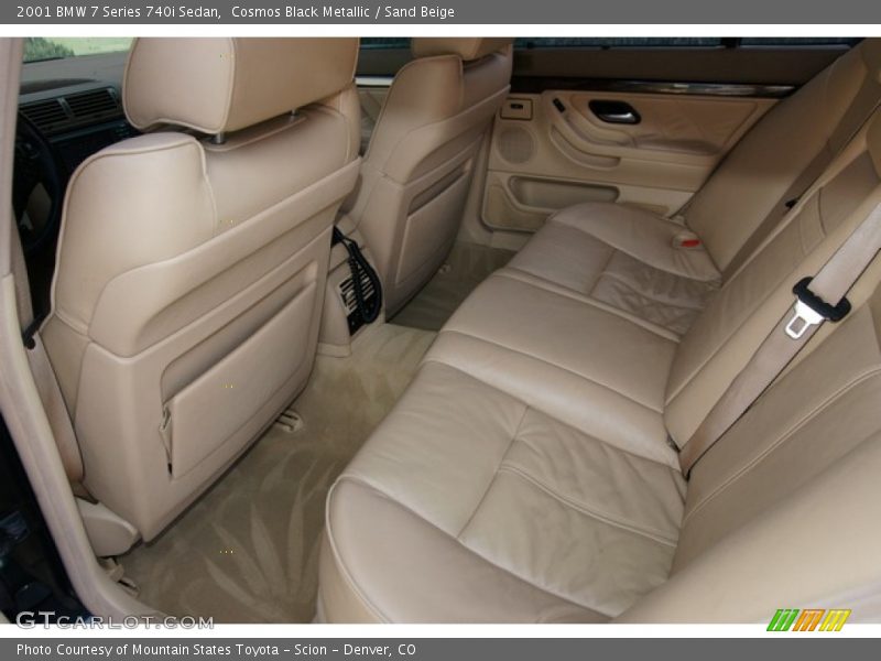 Cosmos Black Metallic / Sand Beige 2001 BMW 7 Series 740i Sedan