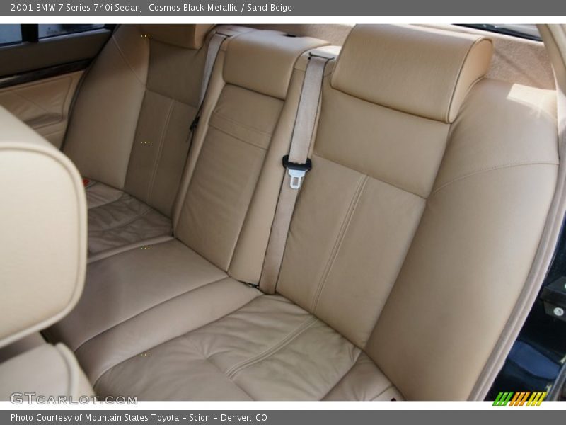Cosmos Black Metallic / Sand Beige 2001 BMW 7 Series 740i Sedan
