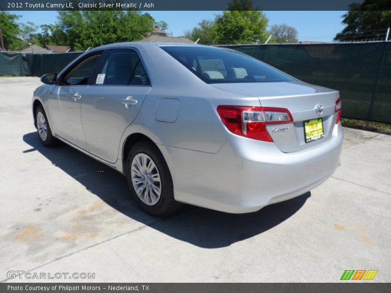 Classic Silver Metallic / Ash 2012 Toyota Camry LE