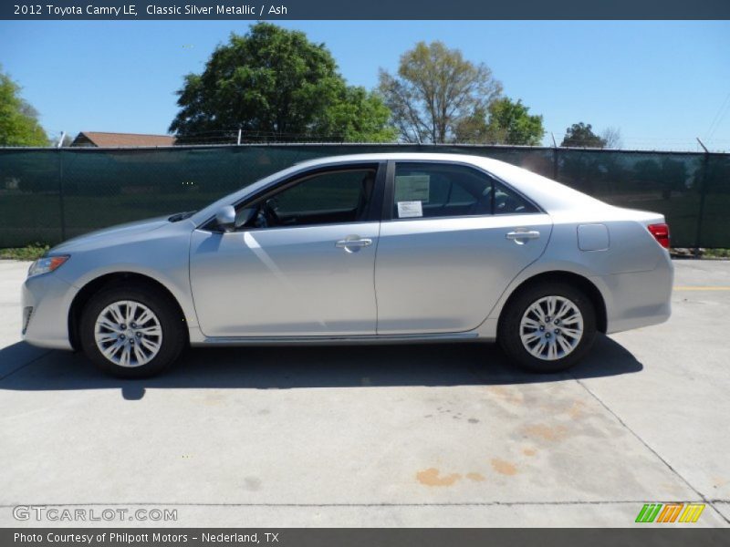 Classic Silver Metallic / Ash 2012 Toyota Camry LE