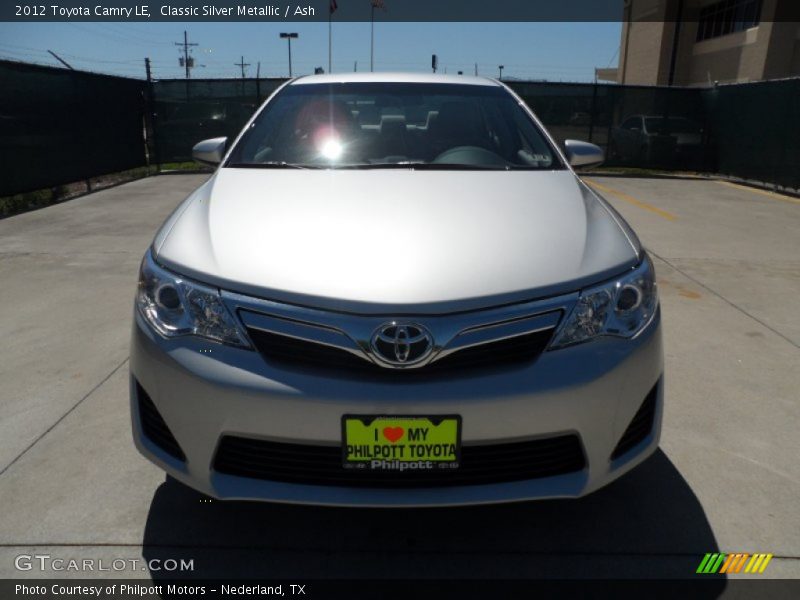 Classic Silver Metallic / Ash 2012 Toyota Camry LE