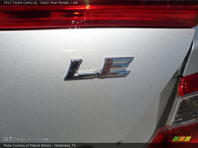 Classic Silver Metallic / Ash 2012 Toyota Camry LE