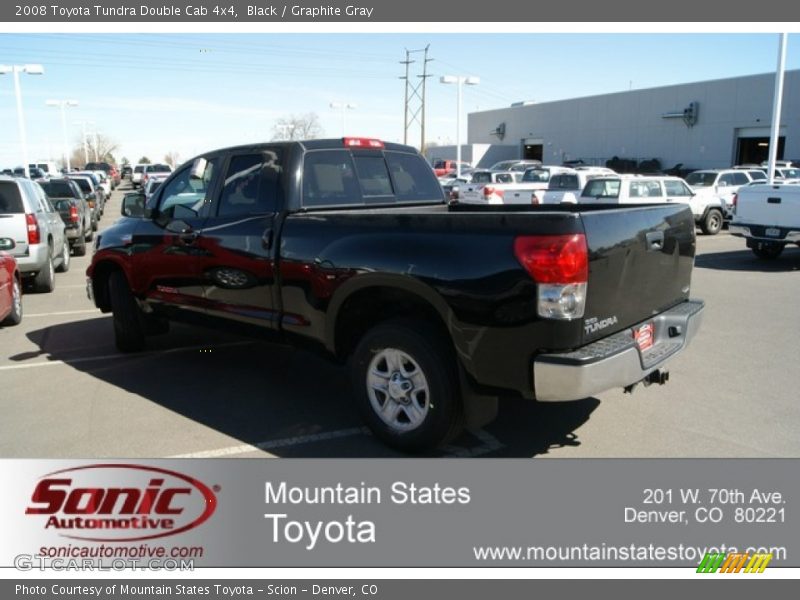 Black / Graphite Gray 2008 Toyota Tundra Double Cab 4x4