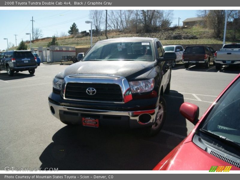 Black / Graphite Gray 2008 Toyota Tundra Double Cab 4x4