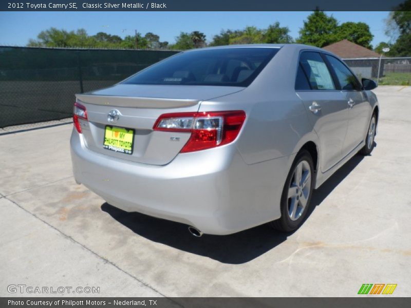 Classic Silver Metallic / Black 2012 Toyota Camry SE