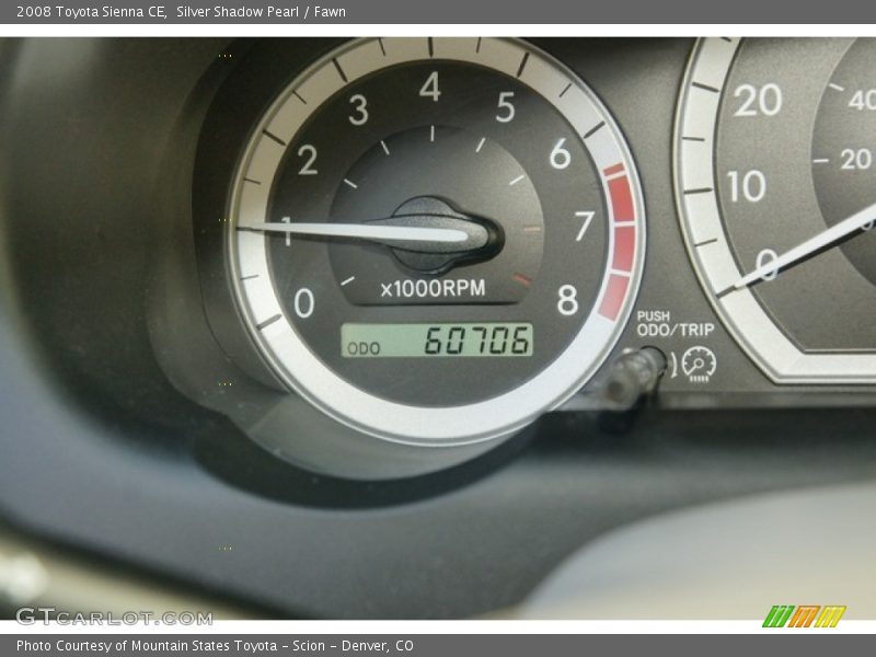 Silver Shadow Pearl / Fawn 2008 Toyota Sienna CE
