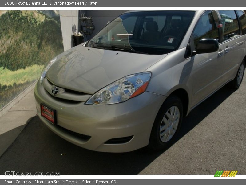 Silver Shadow Pearl / Fawn 2008 Toyota Sienna CE