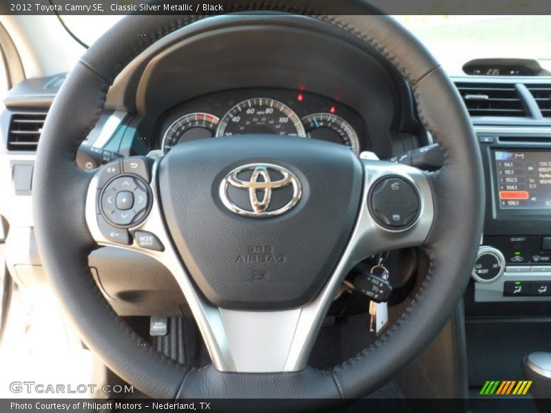 Classic Silver Metallic / Black 2012 Toyota Camry SE