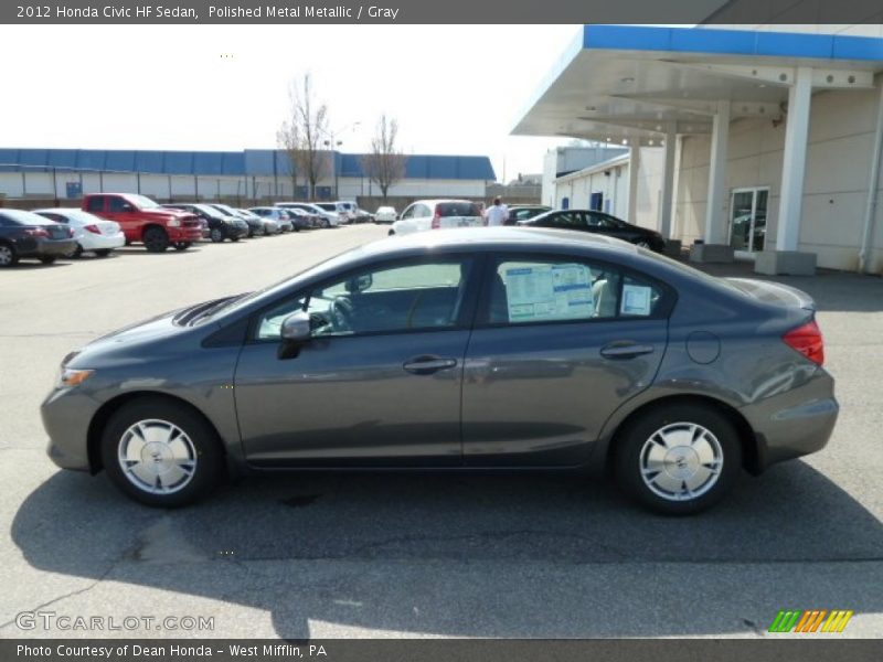 Polished Metal Metallic / Gray 2012 Honda Civic HF Sedan