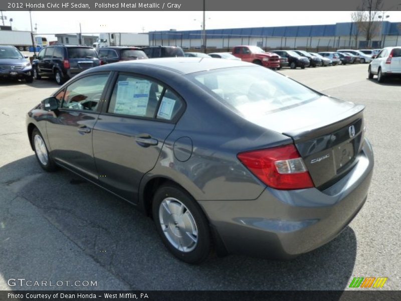 Polished Metal Metallic / Gray 2012 Honda Civic HF Sedan