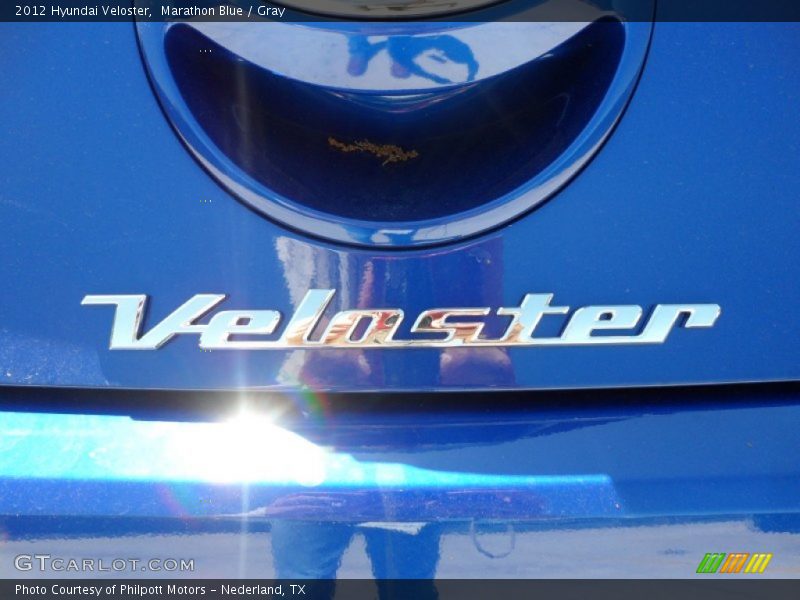 Marathon Blue / Gray 2012 Hyundai Veloster