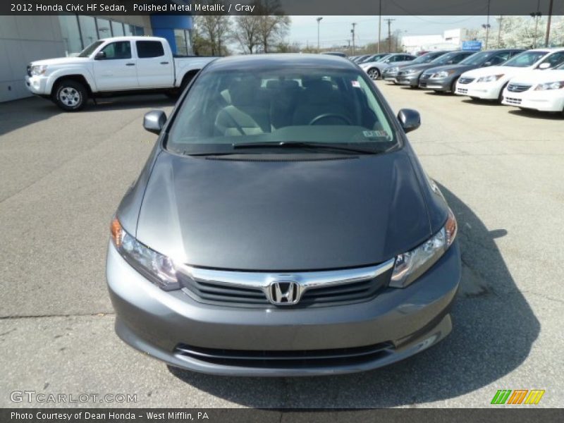 Polished Metal Metallic / Gray 2012 Honda Civic HF Sedan