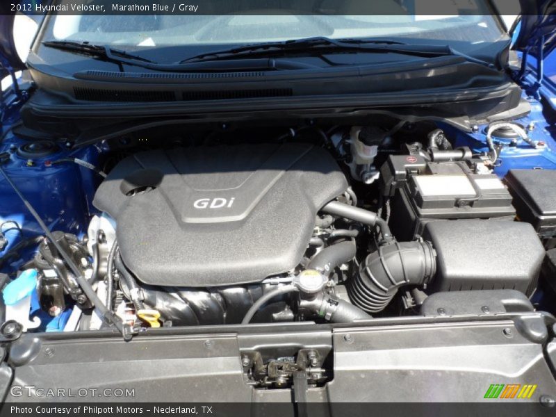 Marathon Blue / Gray 2012 Hyundai Veloster