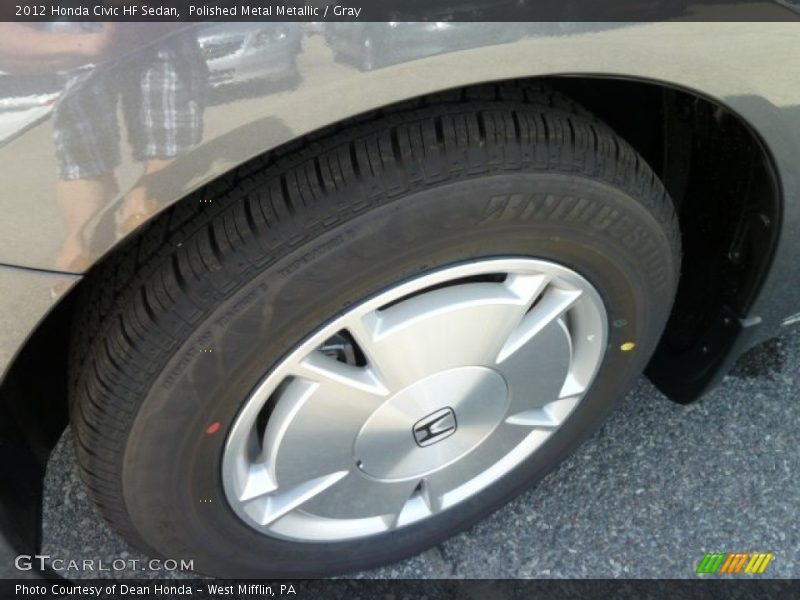 Polished Metal Metallic / Gray 2012 Honda Civic HF Sedan