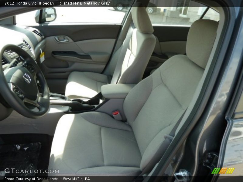 Polished Metal Metallic / Gray 2012 Honda Civic HF Sedan