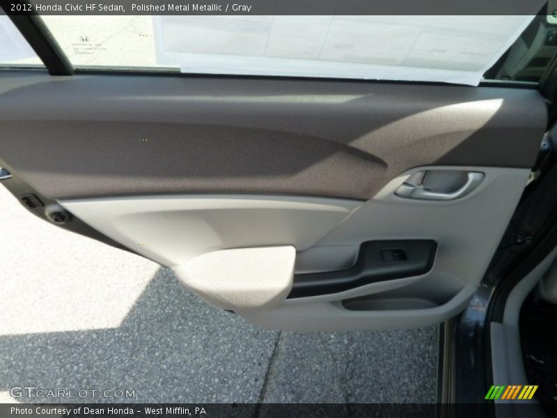 Polished Metal Metallic / Gray 2012 Honda Civic HF Sedan