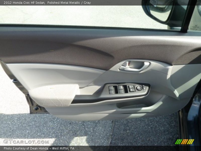 Polished Metal Metallic / Gray 2012 Honda Civic HF Sedan