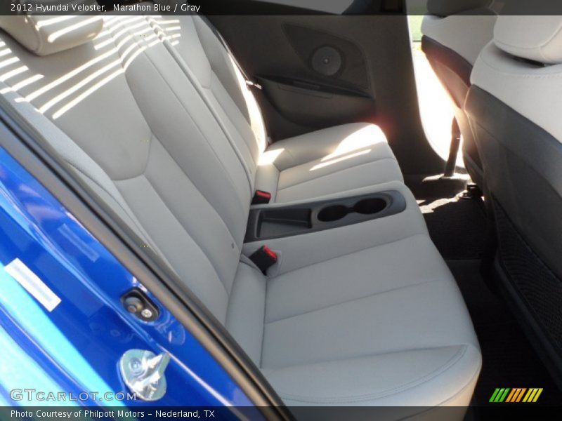 Marathon Blue / Gray 2012 Hyundai Veloster
