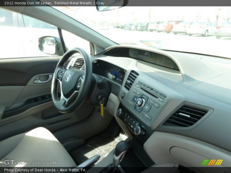 Polished Metal Metallic / Gray 2012 Honda Civic HF Sedan