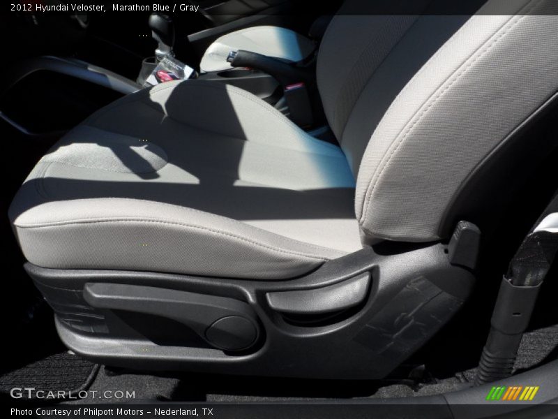 Marathon Blue / Gray 2012 Hyundai Veloster