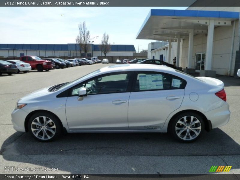 Alabaster Silver Metallic / Black 2012 Honda Civic Si Sedan