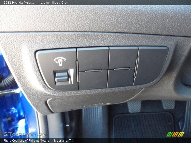 Marathon Blue / Gray 2012 Hyundai Veloster