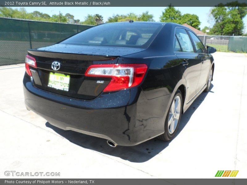 Attitude Black Metallic / Black/Ash 2012 Toyota Camry SE