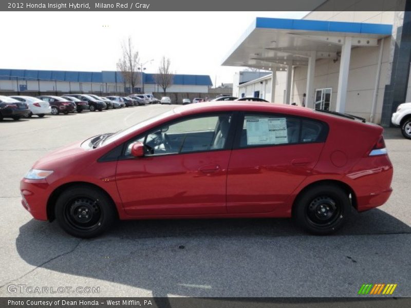 Milano Red / Gray 2012 Honda Insight Hybrid