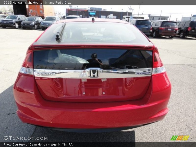 Milano Red / Gray 2012 Honda Insight Hybrid