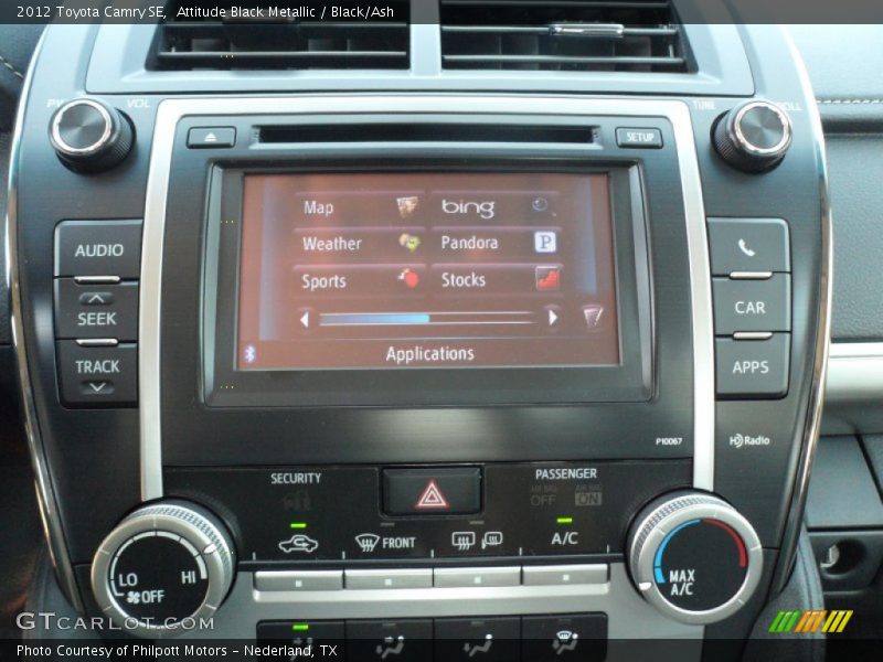 Attitude Black Metallic / Black/Ash 2012 Toyota Camry SE