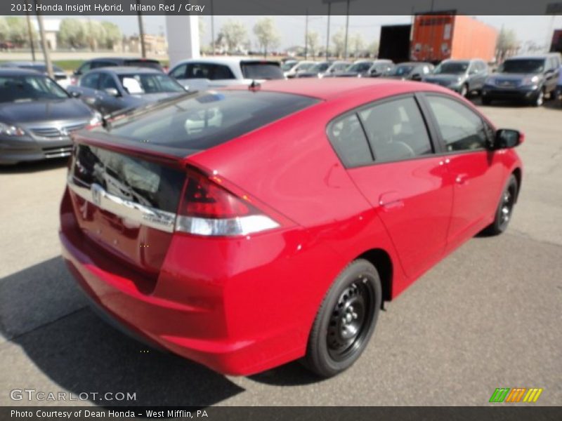 Milano Red / Gray 2012 Honda Insight Hybrid
