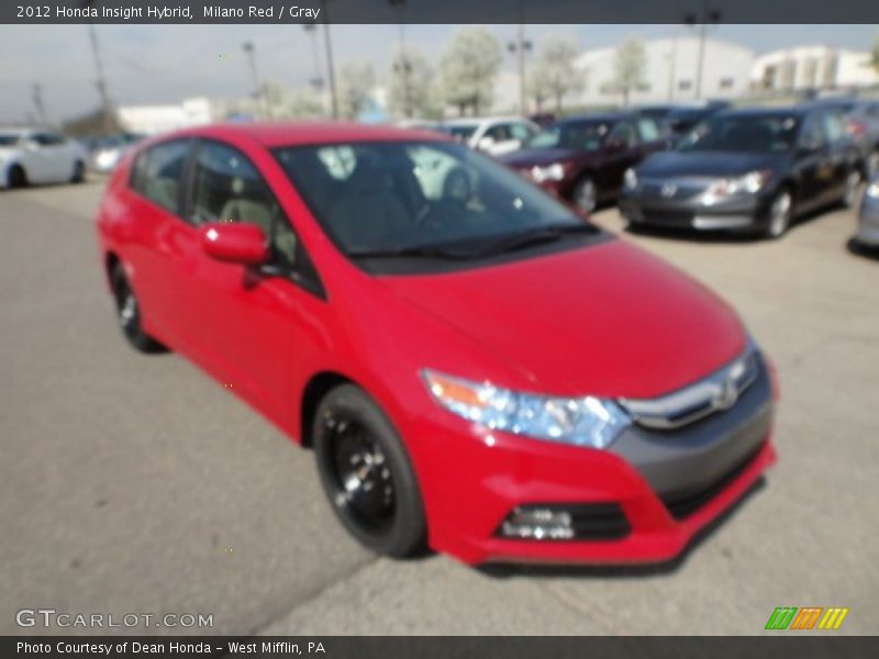 Milano Red / Gray 2012 Honda Insight Hybrid