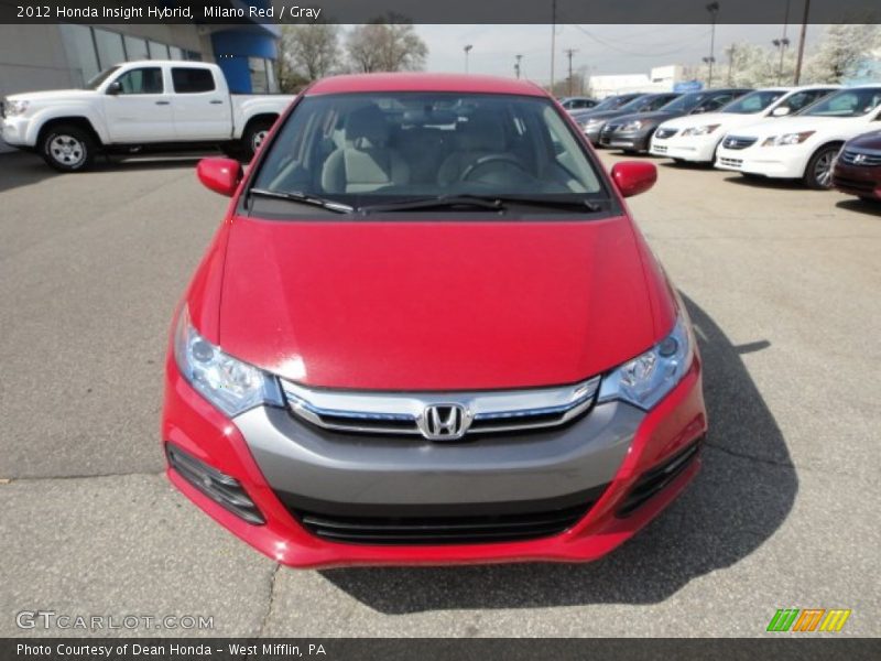 Milano Red / Gray 2012 Honda Insight Hybrid
