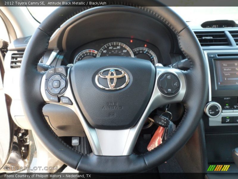 Attitude Black Metallic / Black/Ash 2012 Toyota Camry SE