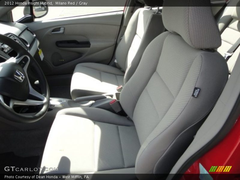 Milano Red / Gray 2012 Honda Insight Hybrid