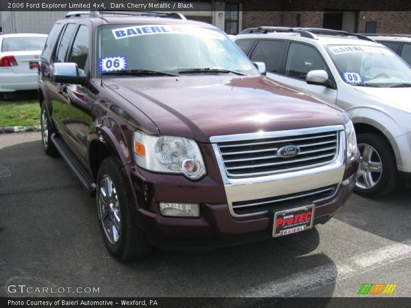 Dark Cherry Metallic / Black 2006 Ford Explorer Limited 4x4