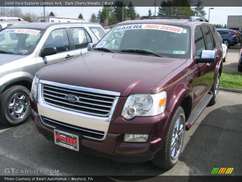 Dark Cherry Metallic / Black 2006 Ford Explorer Limited 4x4