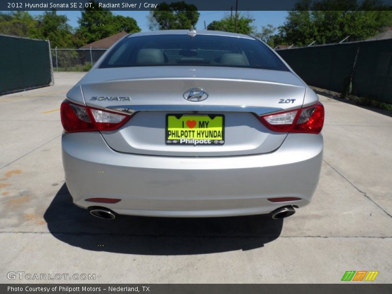 Radiant Silver / Gray 2012 Hyundai Sonata SE 2.0T