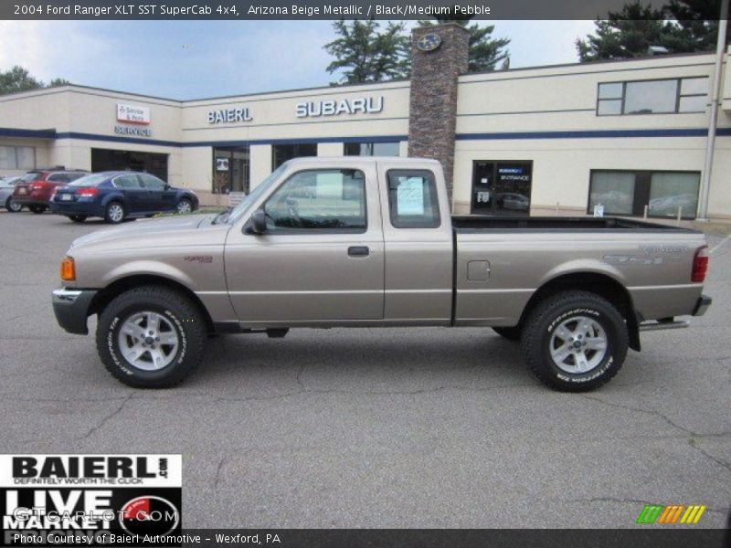 Arizona Beige Metallic / Black/Medium Pebble 2004 Ford Ranger XLT SST SuperCab 4x4
