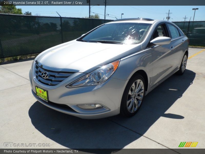 Radiant Silver / Gray 2012 Hyundai Sonata SE 2.0T