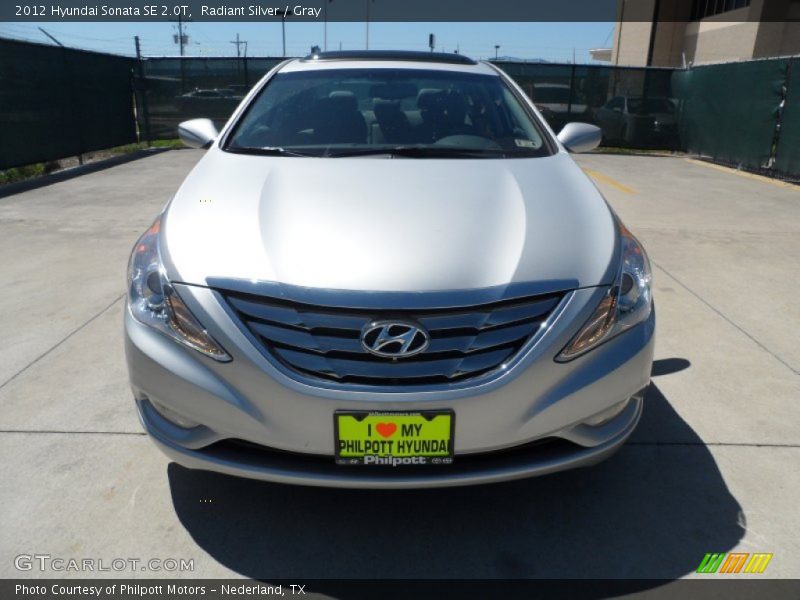 Radiant Silver / Gray 2012 Hyundai Sonata SE 2.0T
